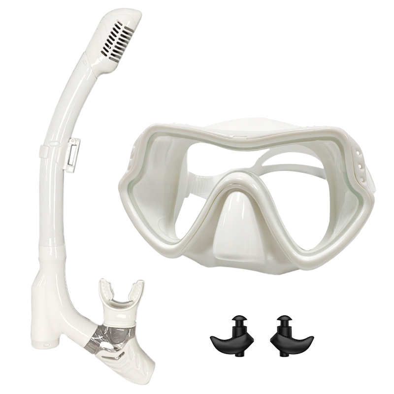 Freediving Mask Set - QYQ-Máscara Profissional Snorkel Mergulho e Snorkel