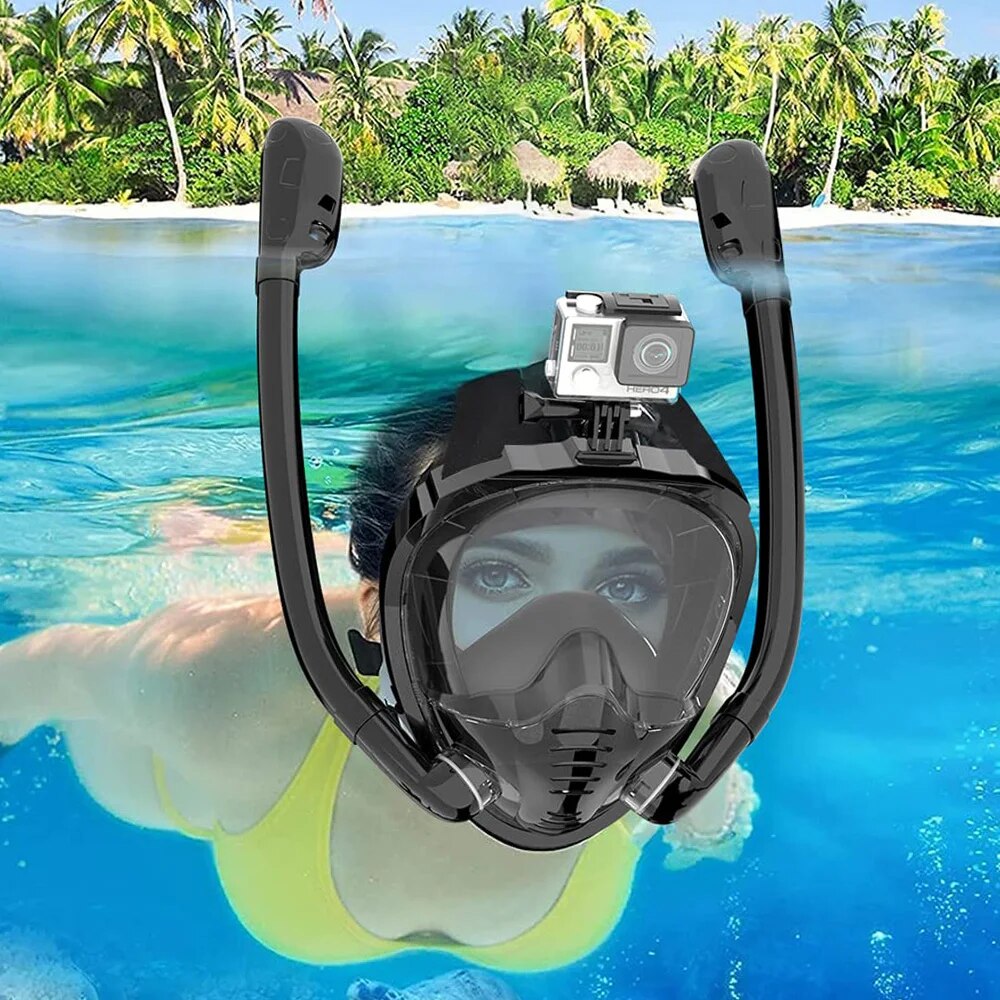 Freediving Mask Set - Máscara de snorkel facial completa 180