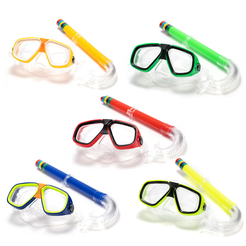 Freediving Mask Set - Adultos crianças óculos de mergulho máscara