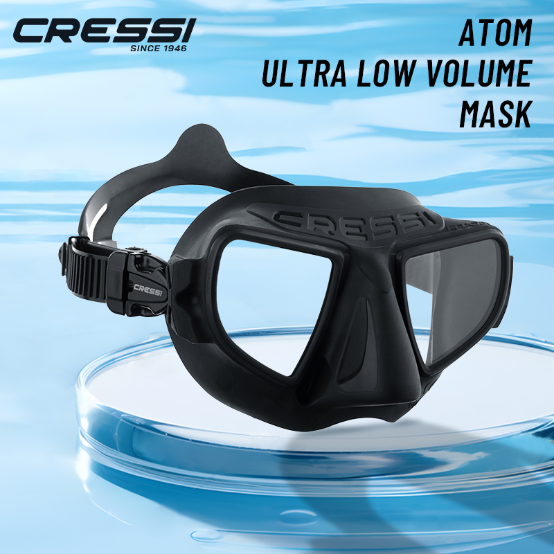 Freediving Mask Set - Ceci-máscara freediving sem moldura, com reduzir
