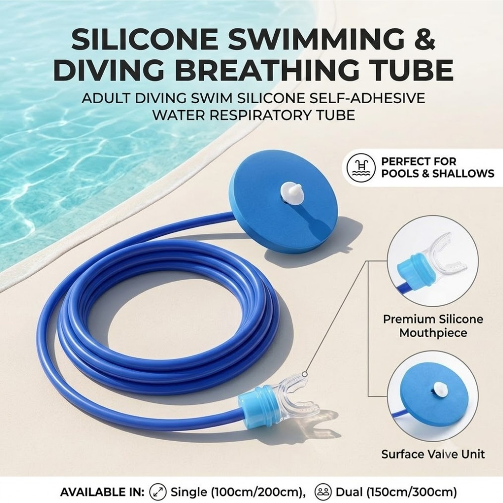 Snorkel Dry Top - Tubo Respiratório de Silicone para Mergulho