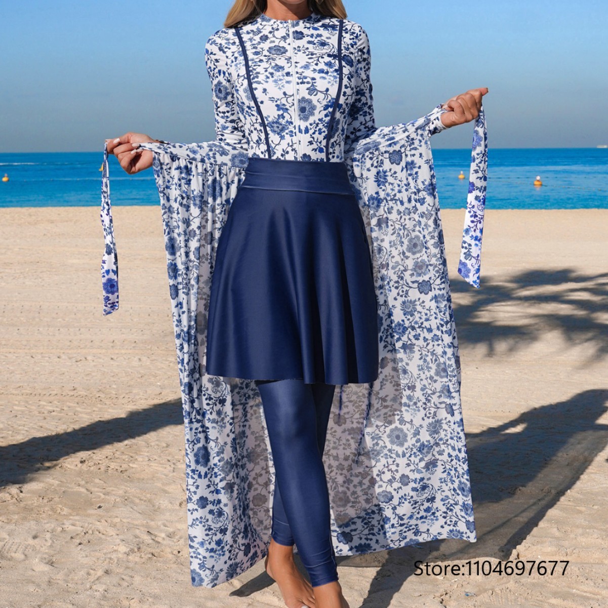 Snorkel Dry Top - Conjunto de 4 Peças de Burkini