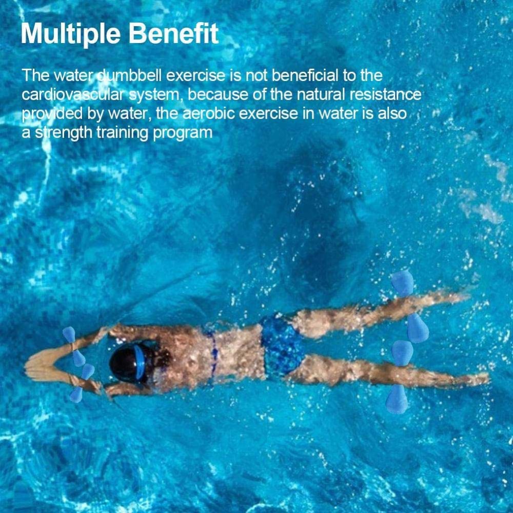 Aquatic Aerobics - 2PCS Halteres Portáteis de EVA para