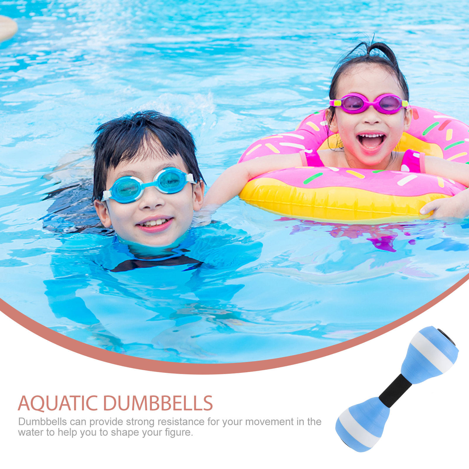1 par de halteres aquáticos mu - Aquatic Aerobics avaliação e preço