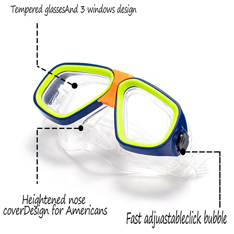 Adultos crianças óculos de mer - Freediving Mask Set avaliação e preço
