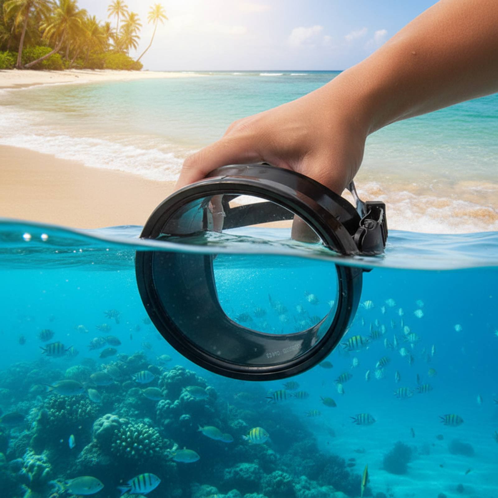 Máscara de Mergulho para Adult - Snorkel Dry Top avaliação e preço
